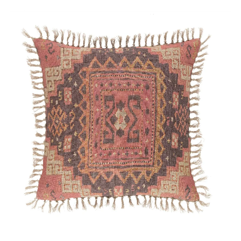 Anatolia Linen Kilim Print Decorative Pillow Cover