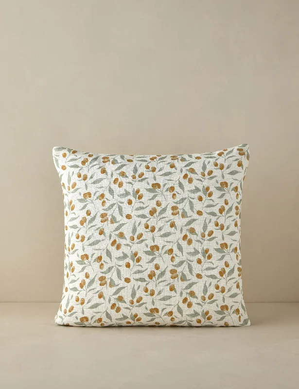 Kumquats Linen Pillow by Rylee + Cru