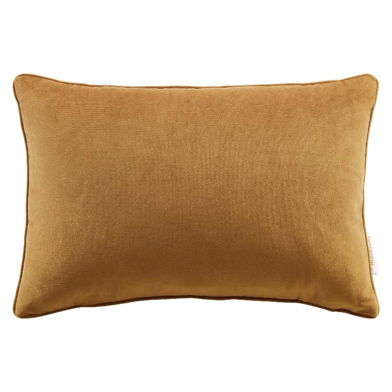 Nance Lumbar Throw Pillow with Insert 24"x15.5" - Cognac