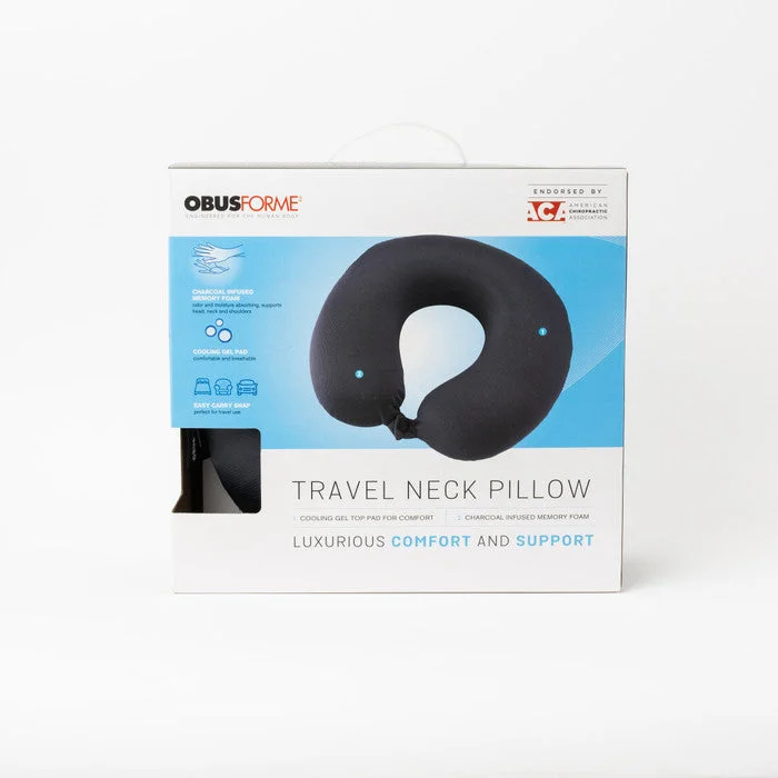 ObusForme Charcoal Travel Neck Pillow