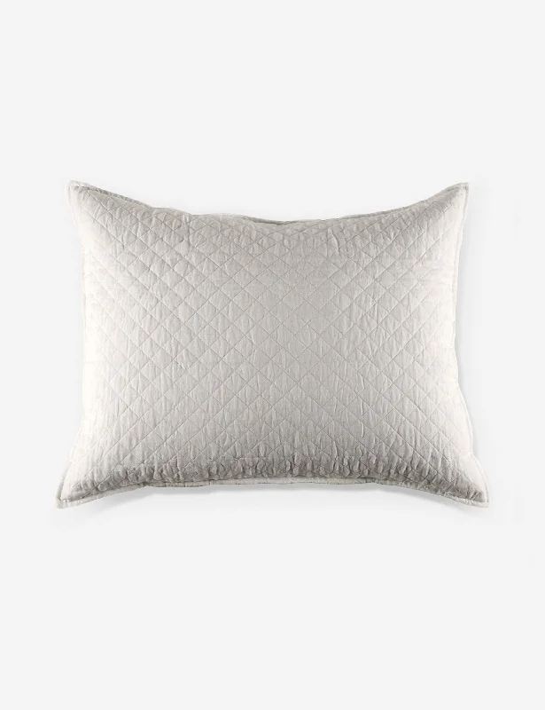 Hampton Quilted Pillow by Pom Pom at Home