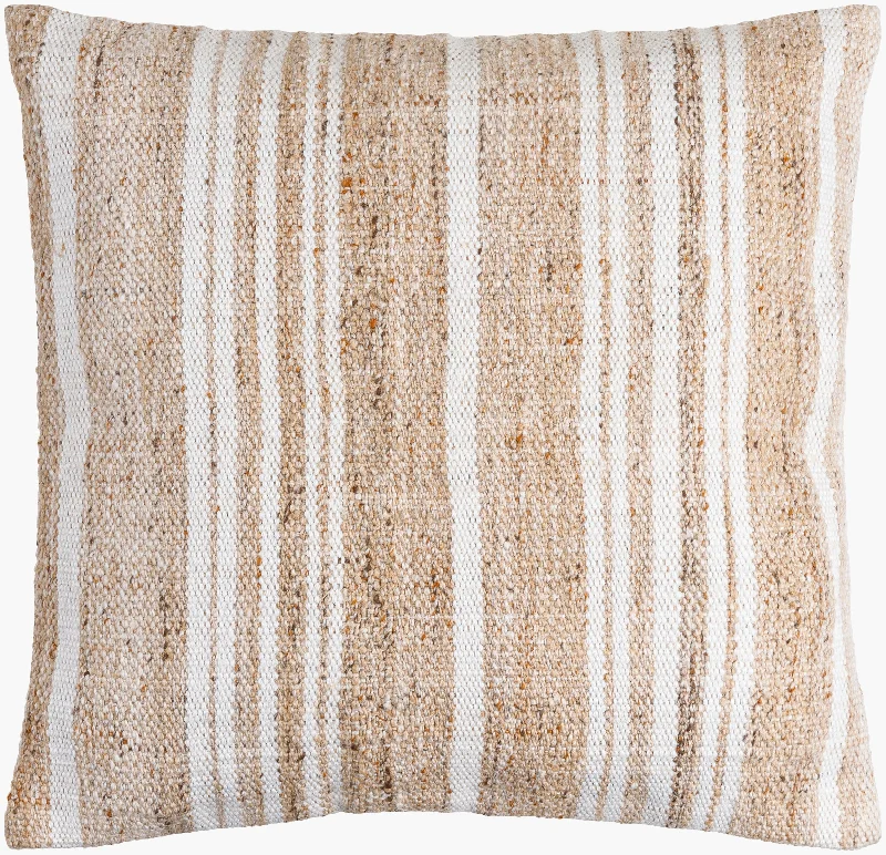 Soft Stripe Pillow Natural - 20 x 20