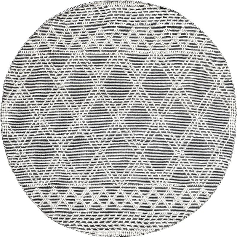 Argyle Trellis Rug | Grey