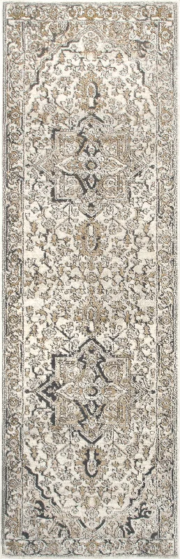 Bordered Medallion Rug | Beige