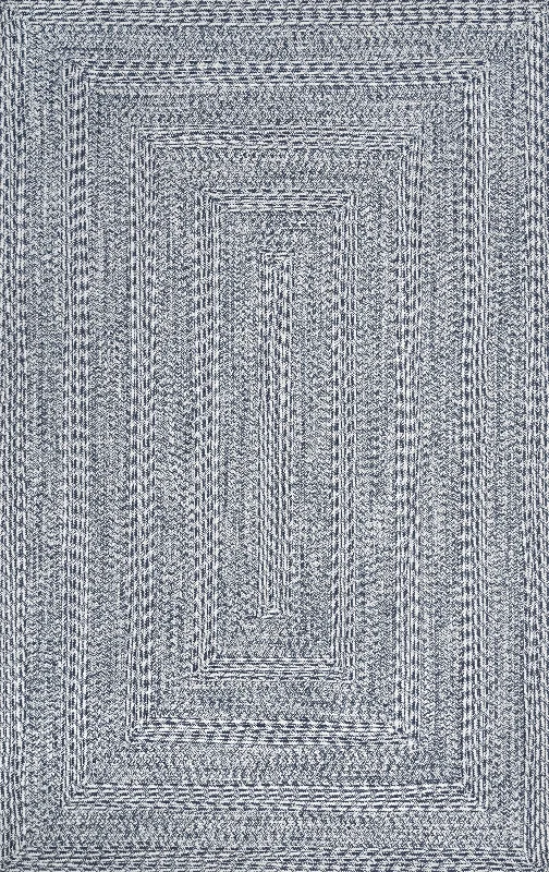 Braided Texture Indoor/Outdoor Rug | Blue