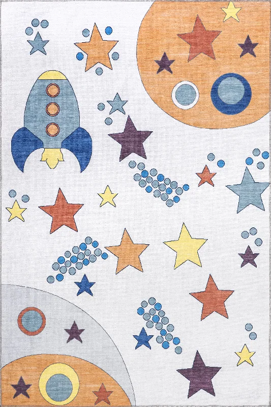 Brigantine Washable Kids Stars Rug | Multicolor