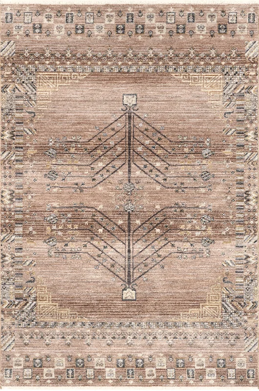 Carmina Antique Meadow Rug | Rust