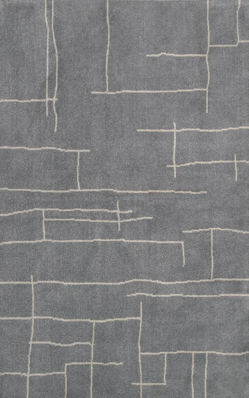 Cedar Modern Abstract Rug | Grey