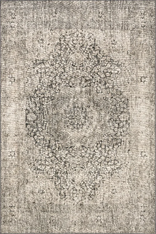 Colts Neck Antiqued Jute-Blend Rug | Grey