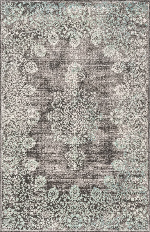 Faded Lace Rug | Teal