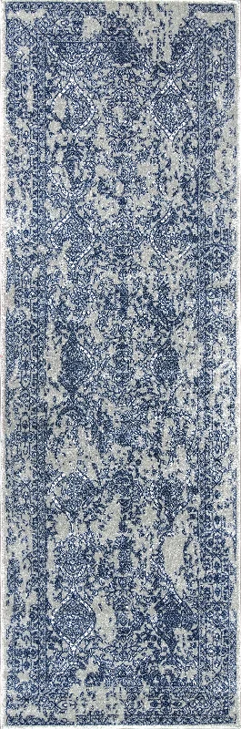 Floral Ornament Rug | Blue