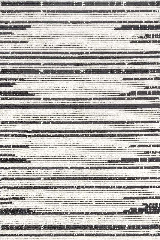 Frannie Striped Modern Rug | Beige