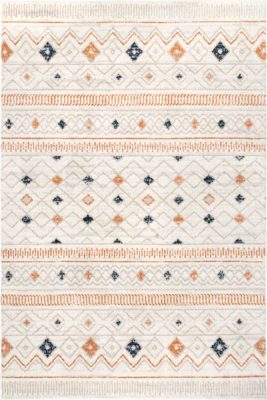 Geometric Diamond Rug | Beige