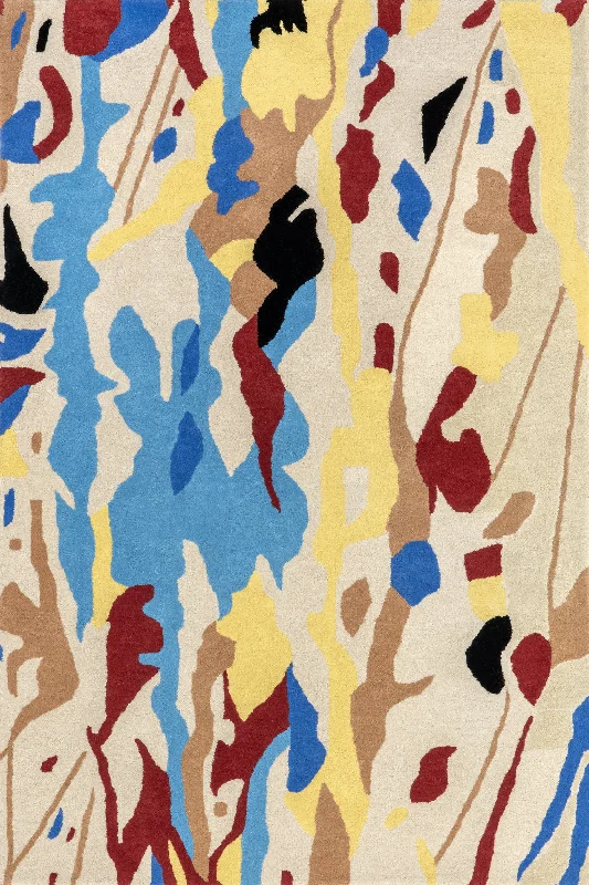 Gramercy Abstract Wool Rug | Multicolor