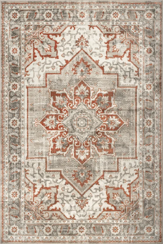 Helios Medallion Rug | Beige