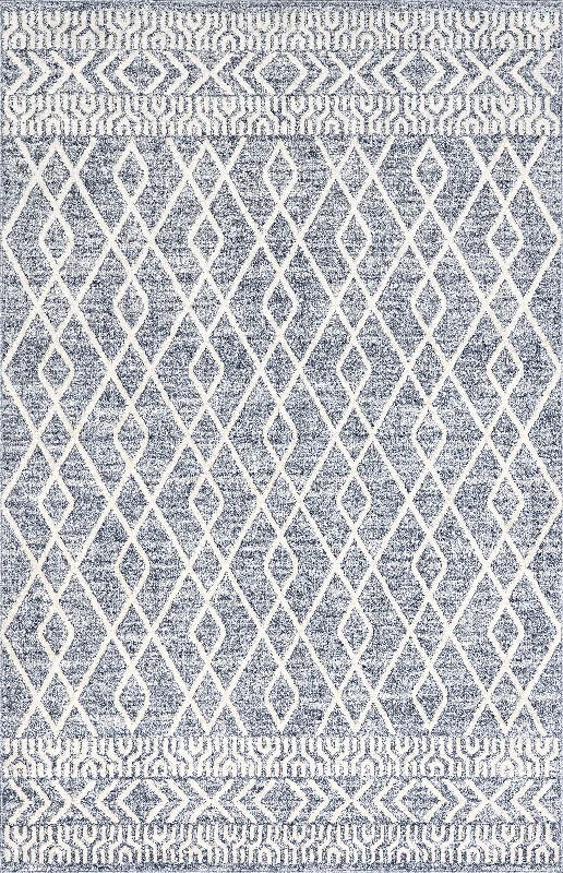 Hollis Tiled Geometric Rug | Blue