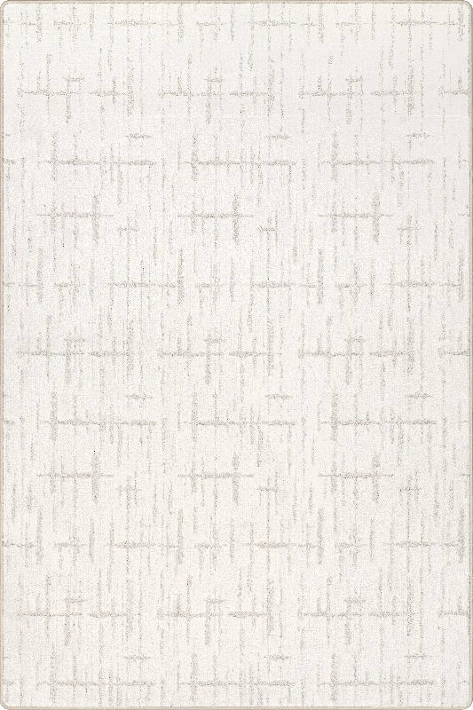 Ibis Crosshatch Custom Sample Rug | White