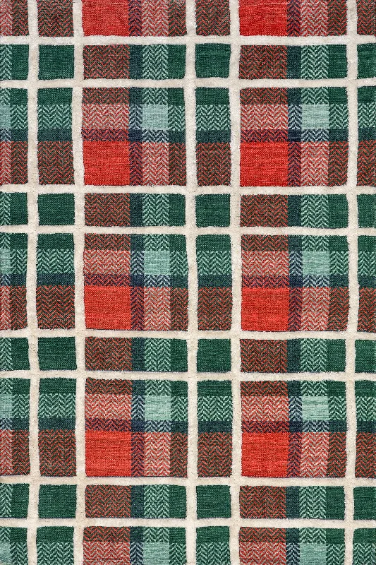 Isodora Tartan Plaid Rug | Hunter Green