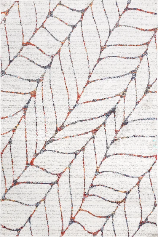 Jada Abstract Leaves Rug | Beige