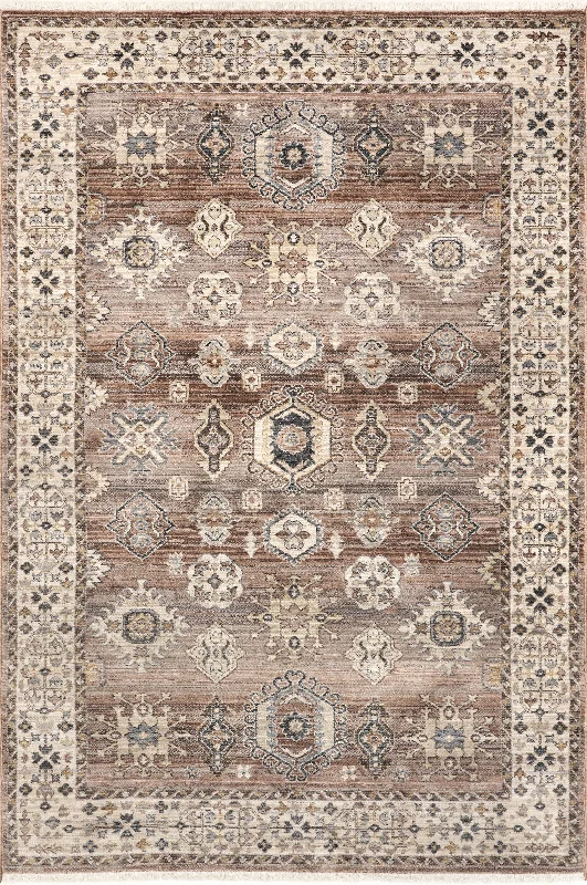 Kaylin Distressed Medallion Rug | Rust