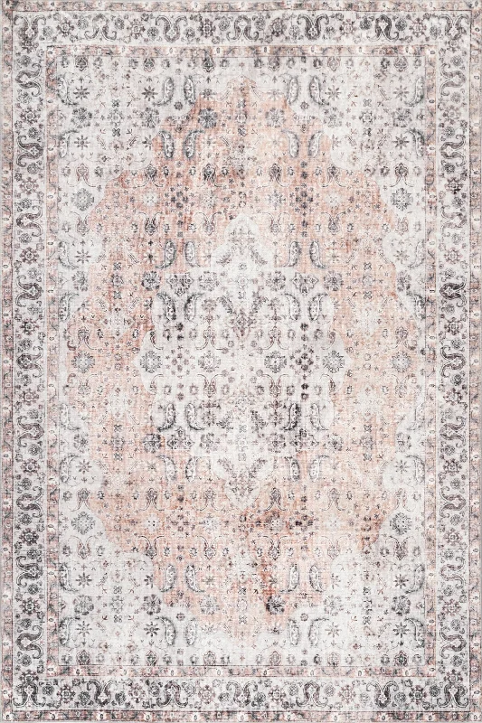 Kinsley Vintage Paisley Rug | Peach