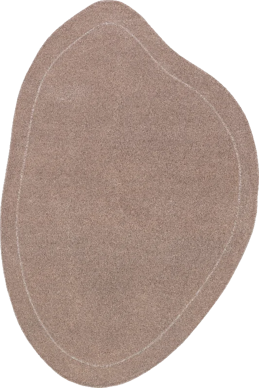 Los Feliz Abstract Wool Rug | Taupe