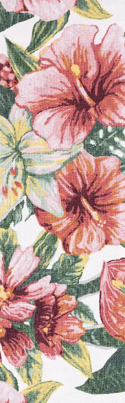 Lush Hibiscus Indoor/Outdoor Rug | Multicolor