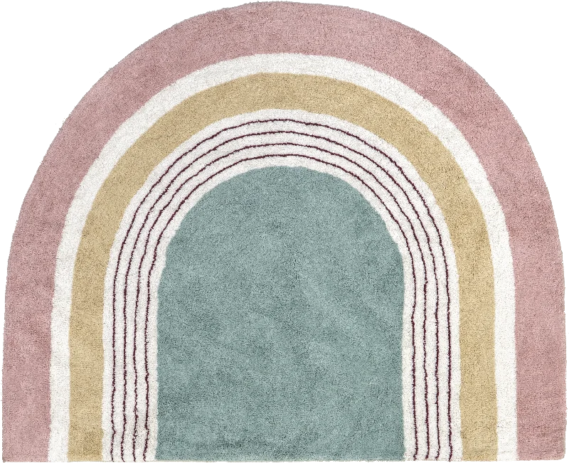 Malory Rainbow Kids Washable Rug | Pink