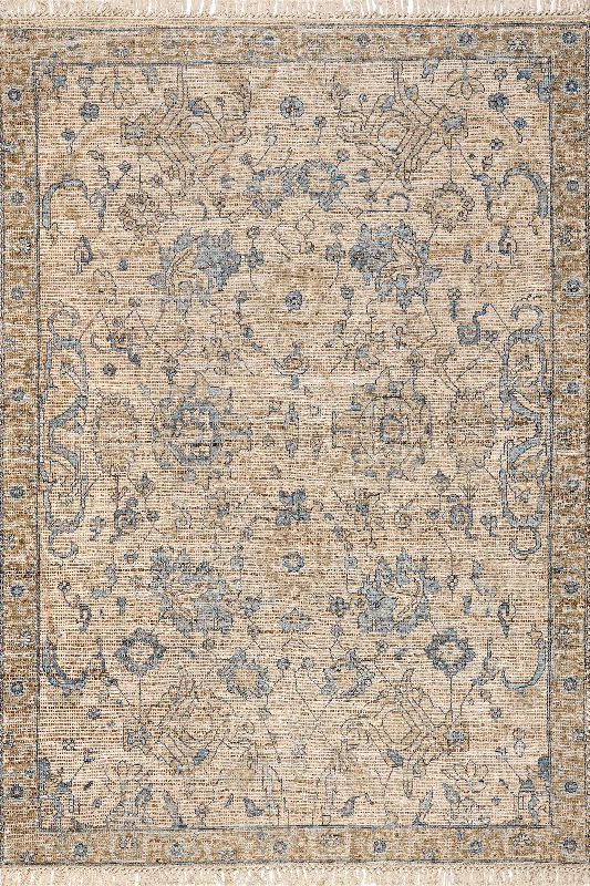 Marigold Tasseled Rug | Sand