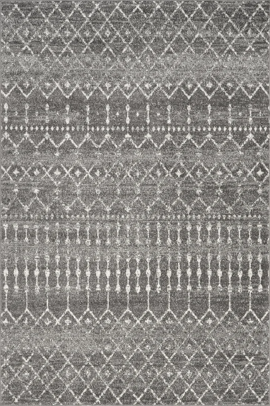 Moroccan Trellis Rug | Dark Grey