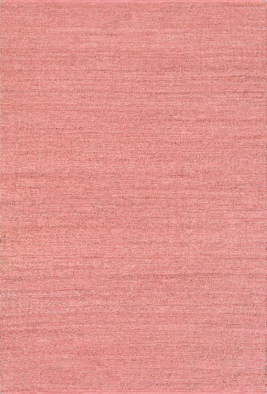 Perfect Handwoven Jute-Blend Rug | Pink