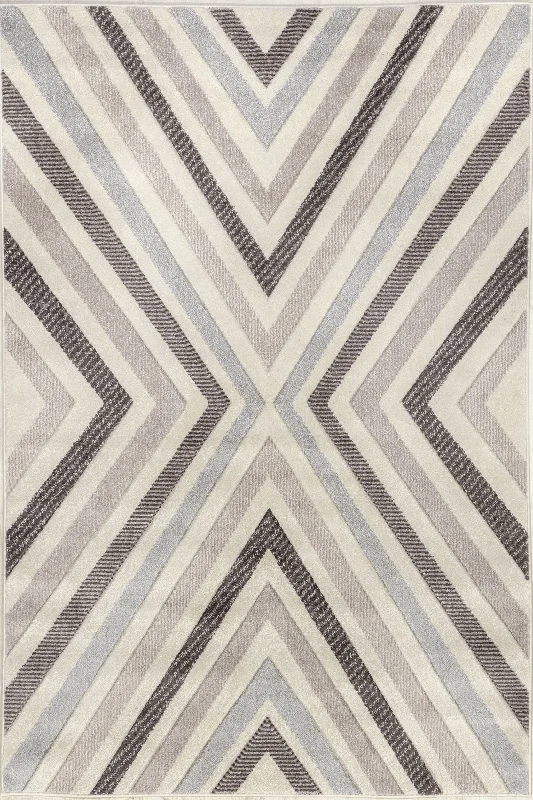 Radiant Chevrons Rug | Grey