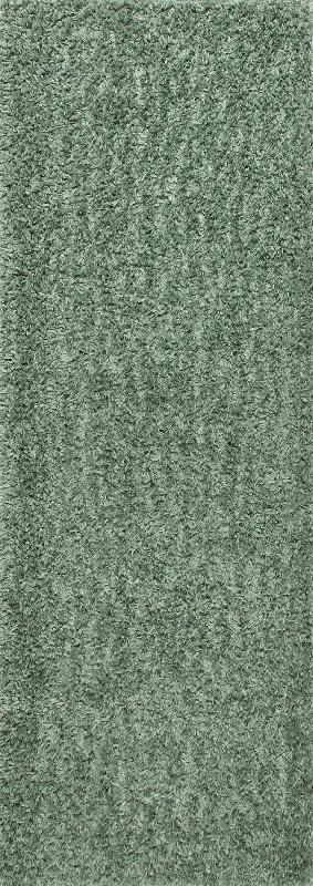 Sade Solid Shag Rug | Green