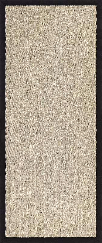 Seagrass Herringbone Rug | Black