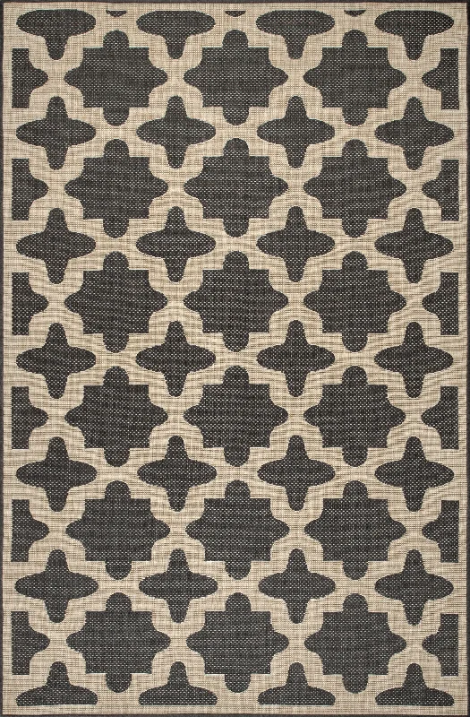 Starry Trellis Indoor/Outdoor Rug | Charcoal