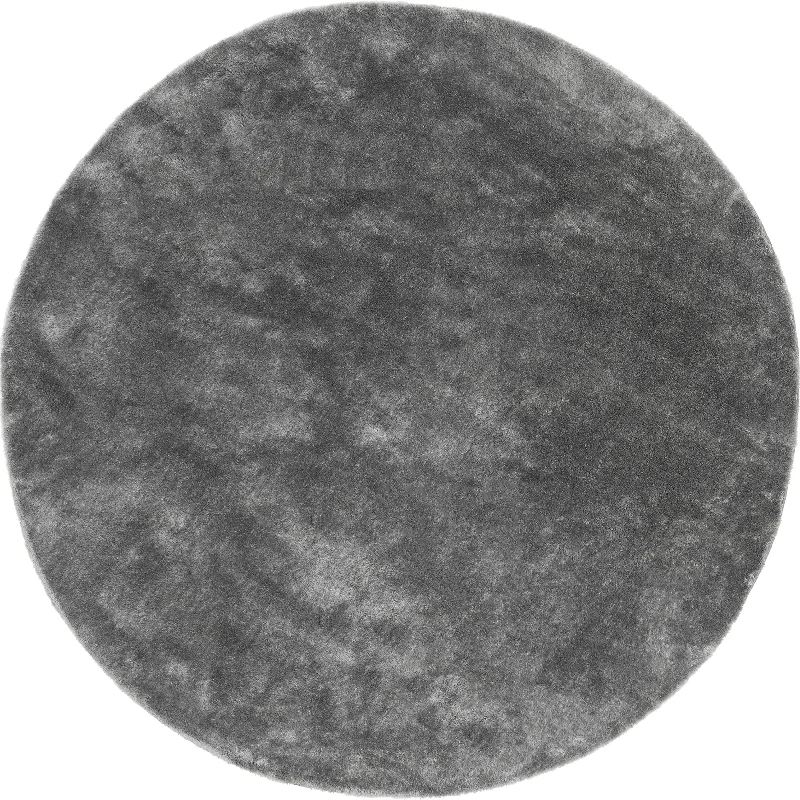 Washable Solid Shag Rug | Dark Grey