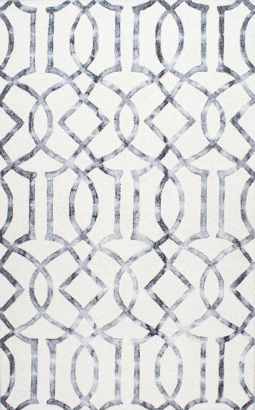 Wool Imperial Trellis Rug | Silver