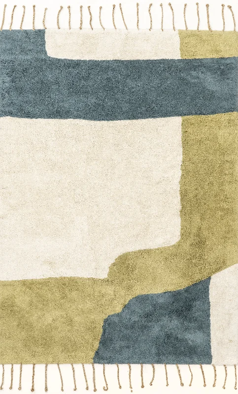 Wren Abstract Shapes Rug | Ivory