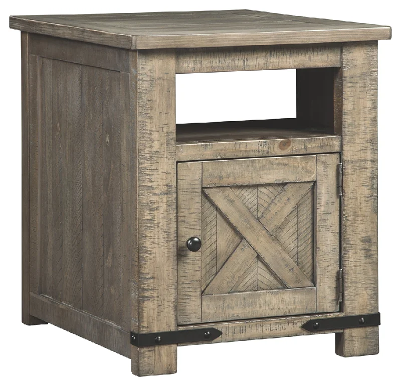 Aldwin T837-3 Gray Rectangular End Table