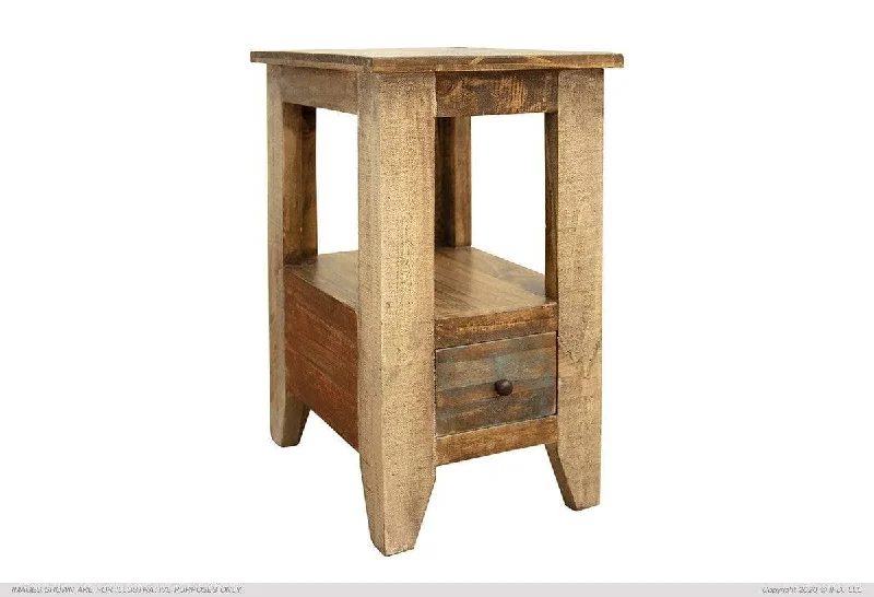 ANTIQUE CHAIR SIDE TABLE