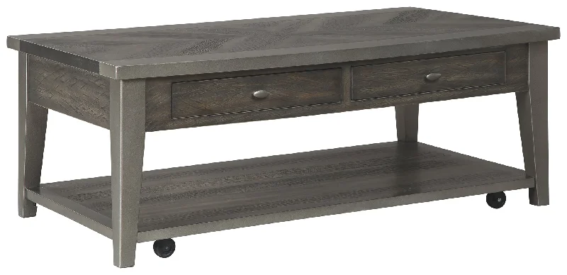 Branbury T646-1 Grayish Brown Rectangular Cocktail Table