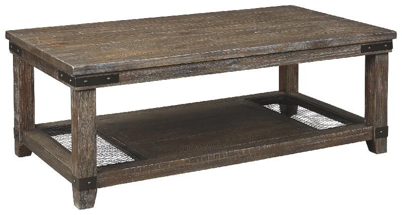 Danell Ridge T446-1 Brown Rectangular Cocktail Table