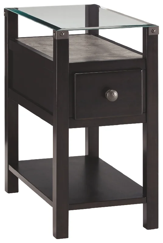 Diamenton T217-771 Almost Black Chair Side End Table