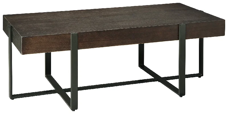 Drewing T321-1 Dark Brown Rectangular Cocktail Table