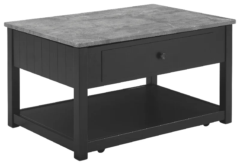 Ezmonei T341-9 BlackGray Lift Top Cocktail Table