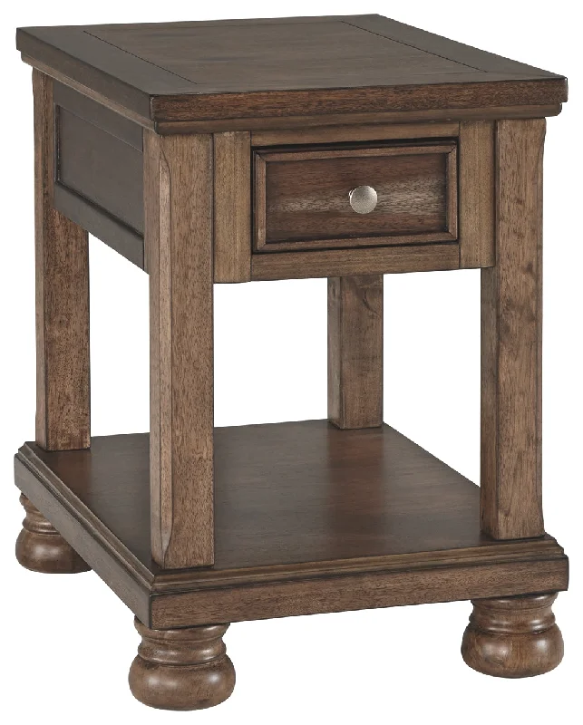 Flynnter T716-3 Medium Brown Chair Side End Table