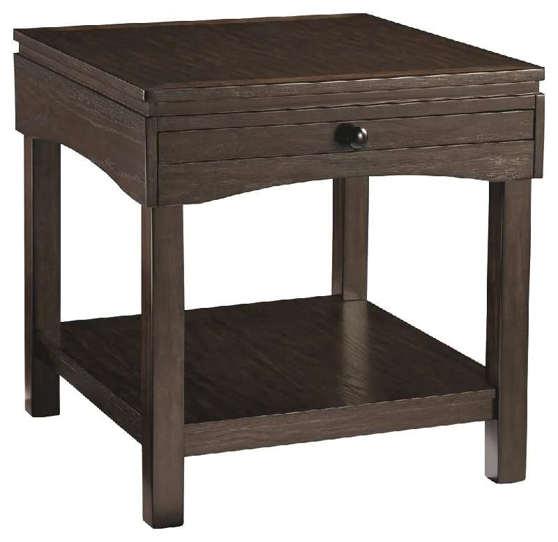 Haddigan T327-3 Brown Rectangular End Table