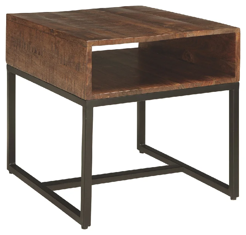 Hirvanton T842-3 Warm Brown Rectangular End Table