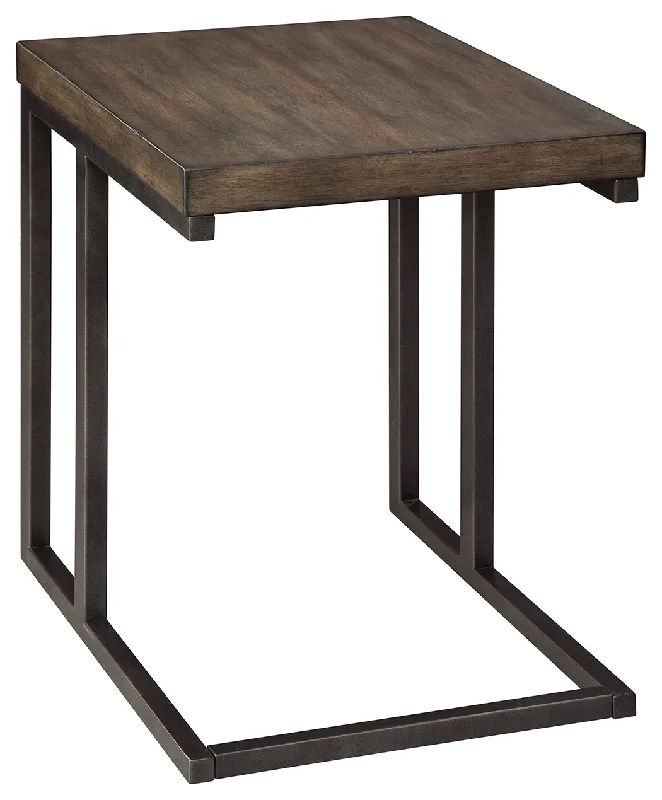 Johurst T376-7 Grayish BrownBlack Chair Side End Table