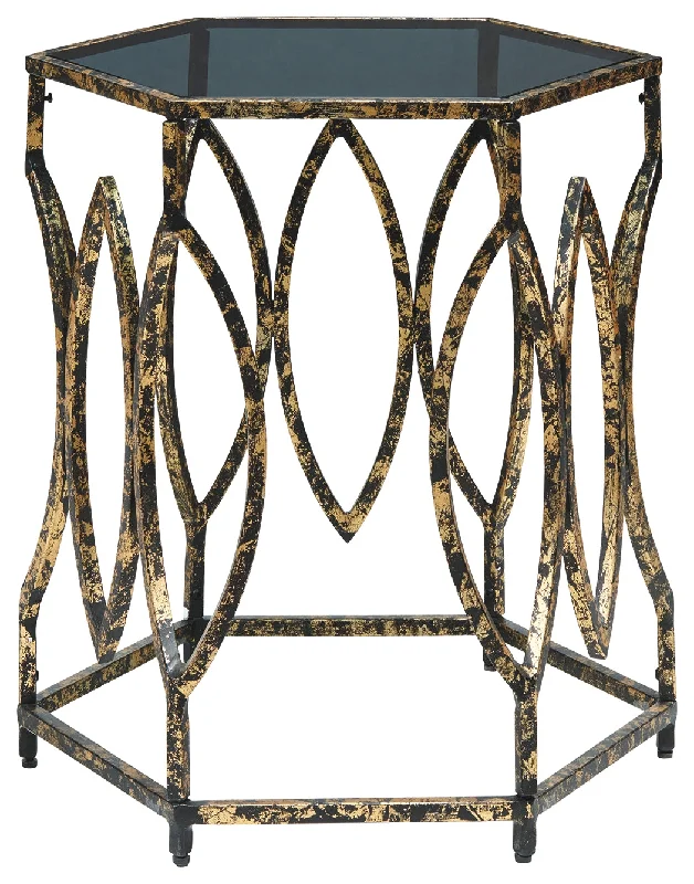 Keita A4000273 BlackGold Finish Accent Table